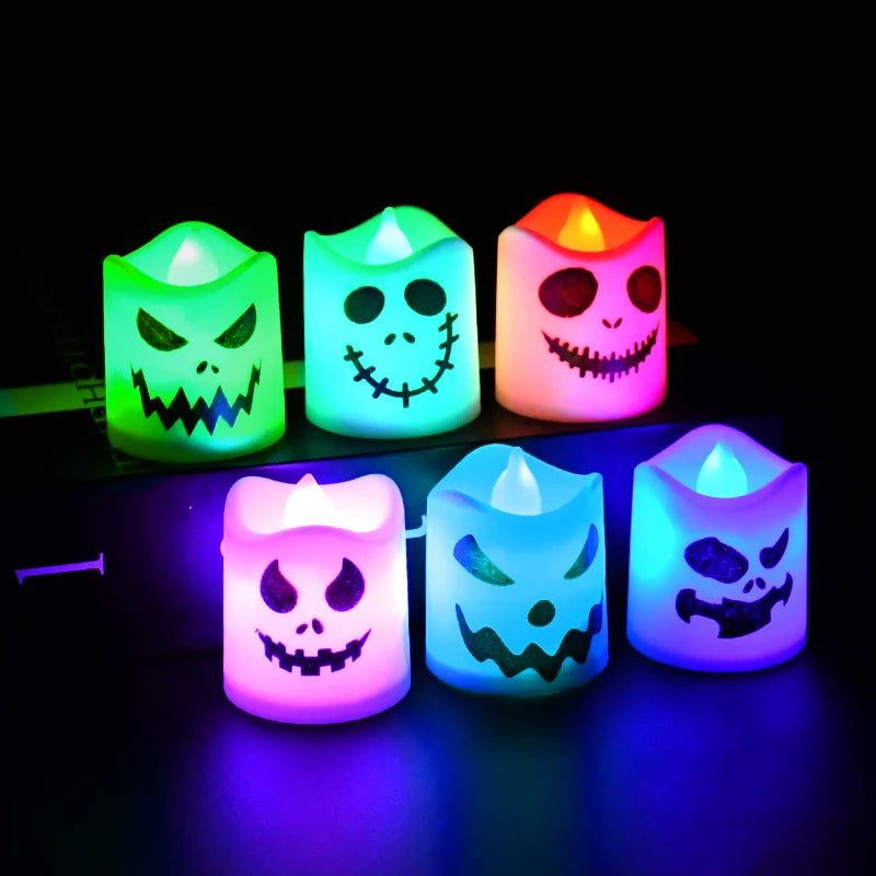 6 Halloween Decó Candles